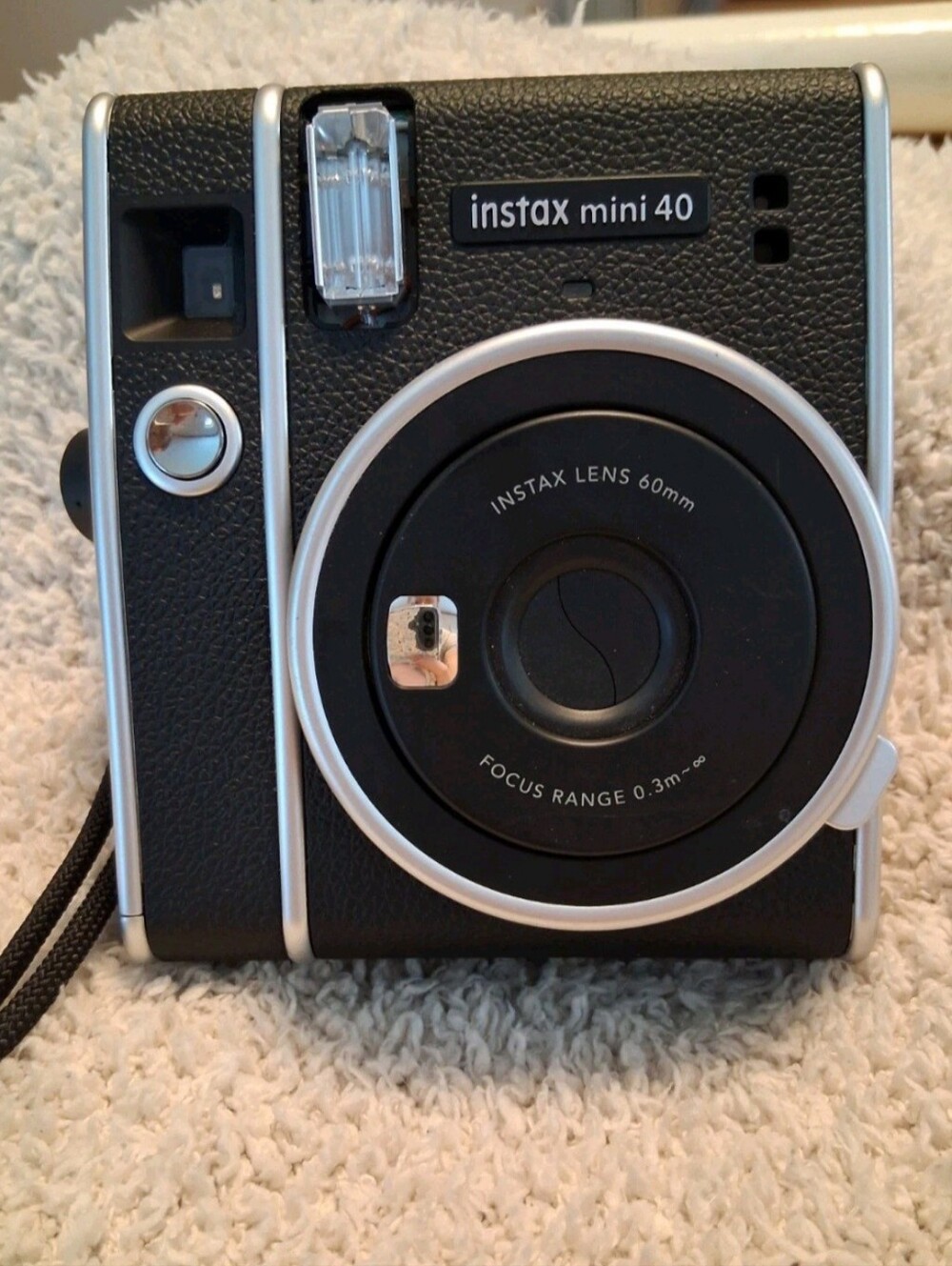 Fujifilm Instax Mini 40 Instant Camera — Black Retro